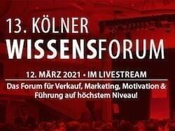 13. Kölner Wissensforum per Livestream aus den link instinct® Studios